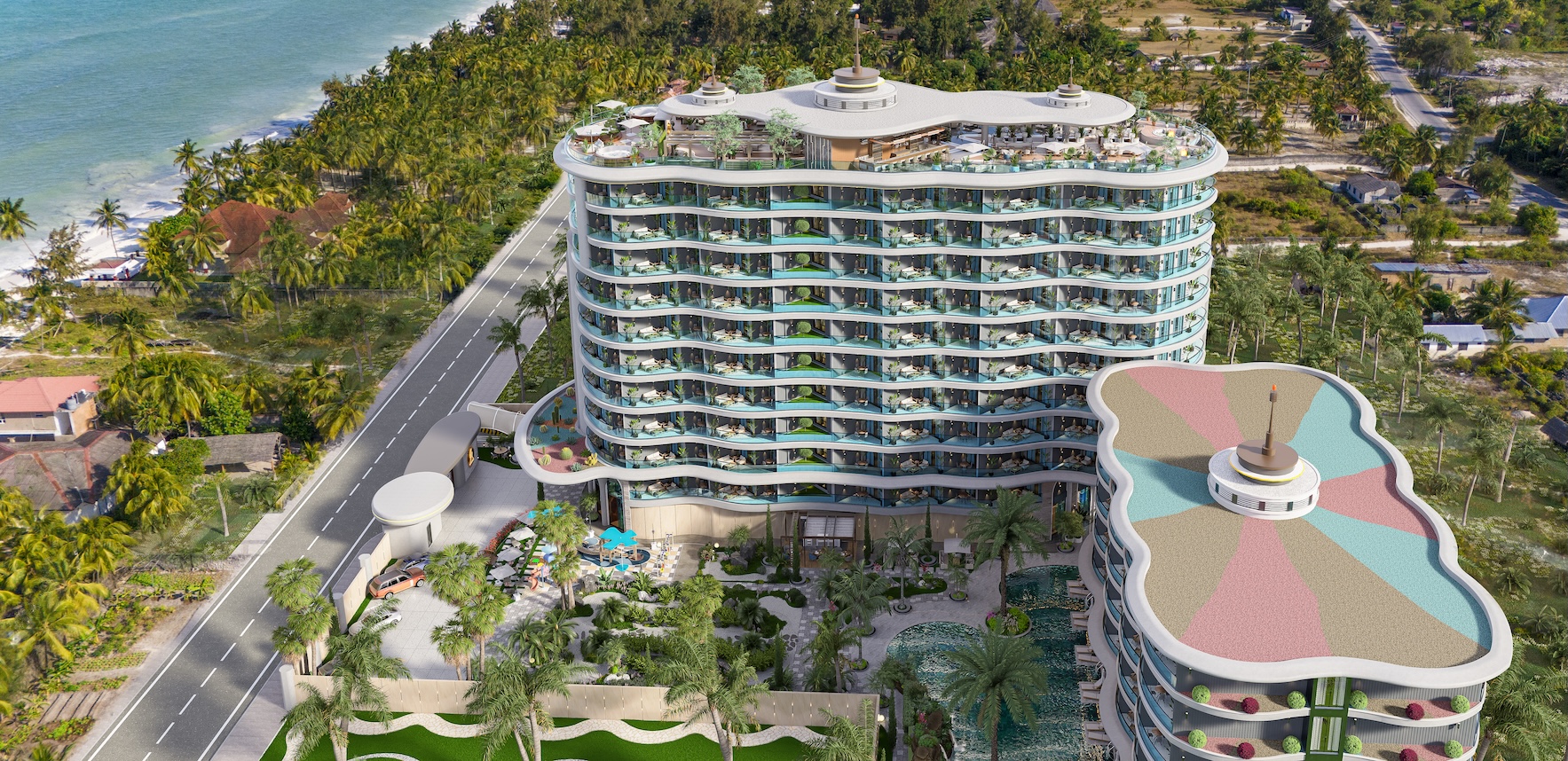 Modern apartment complex in Zanzibar - Aura Ra